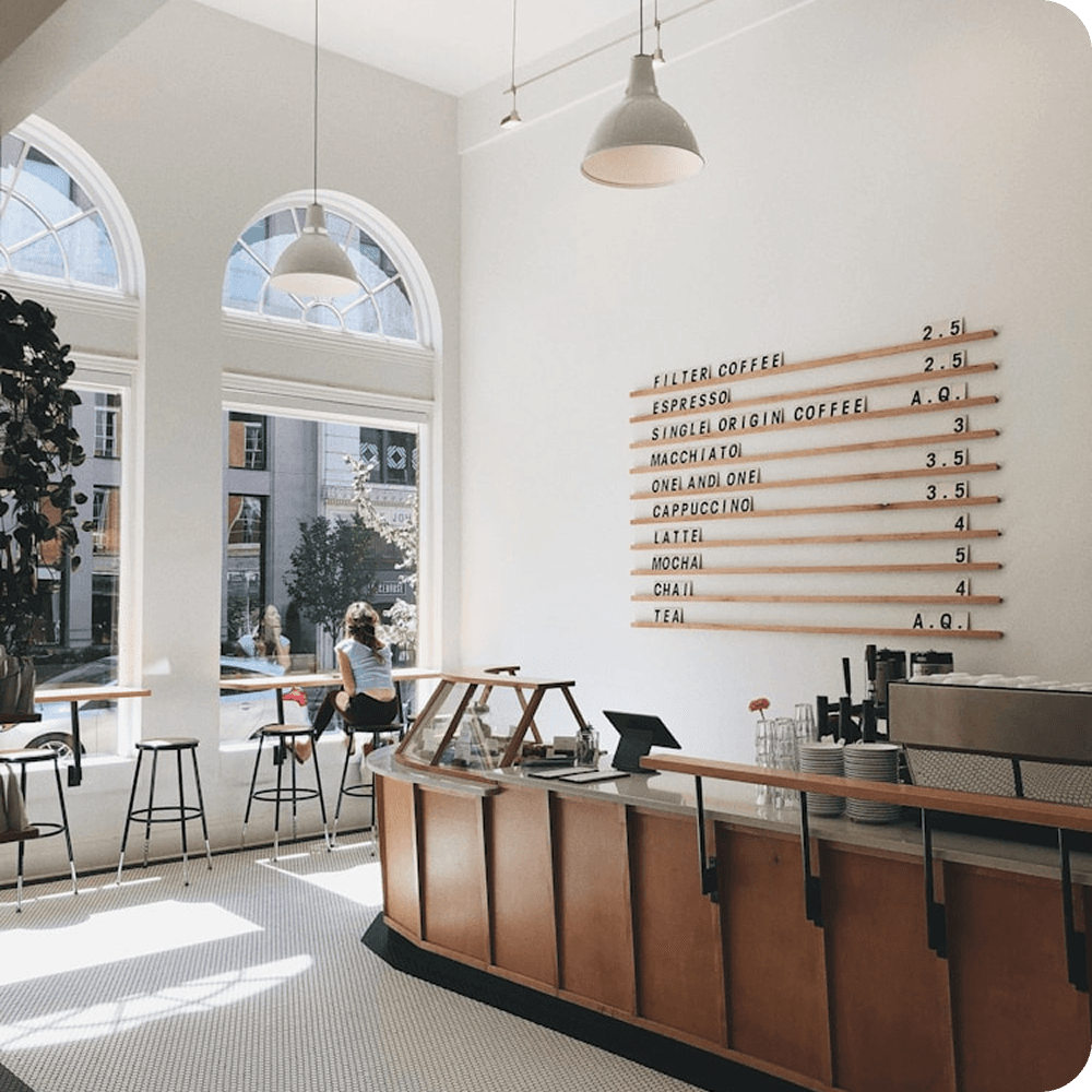 Cafe interior