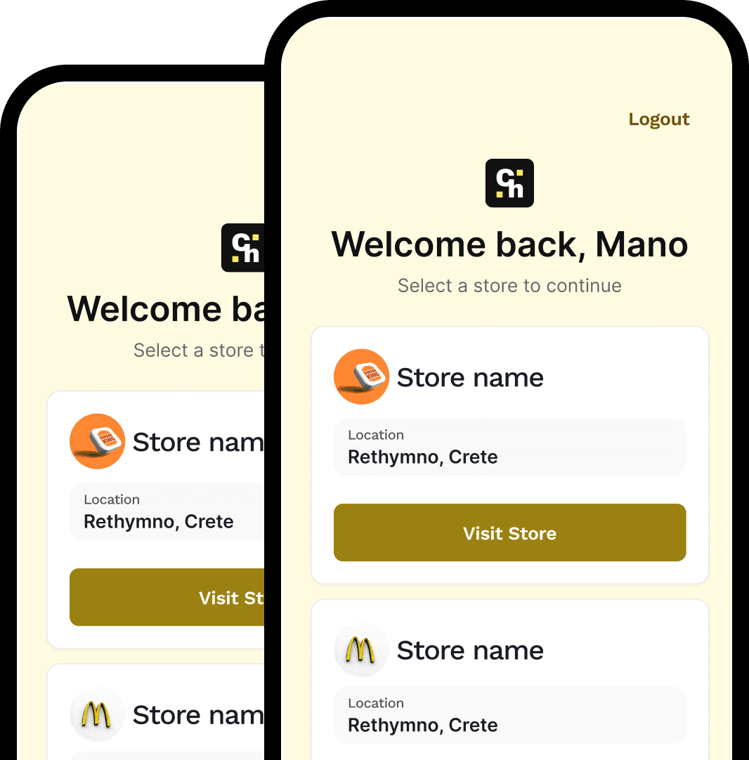 Costhub app mockup